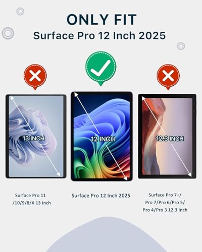 Image of FASHEEN ScreenGuard Compatible With Microsoft Surface Pro 12 Inch 2025 Flexible Fiber 9H Hardness Screen Protector Not a Tempered Glass,