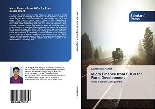 Micro Finance from SHGs for Rural Development 3639761154 Book Cover