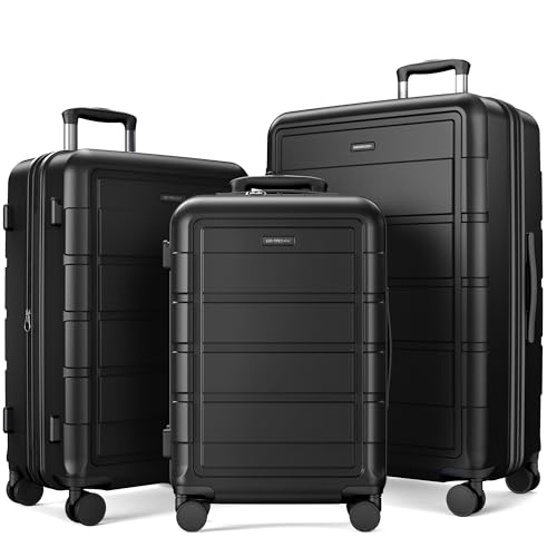 SHOWKOO G-Series Luggage set 3pcs, 100% PC Durable Hardshell Suitcase