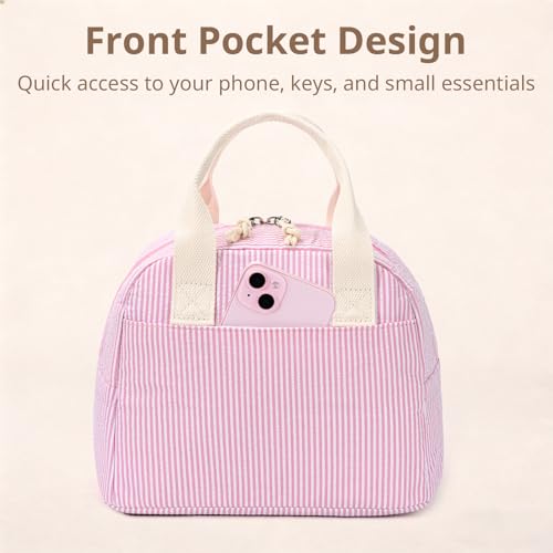 Image of LOVELYWIND Lunch Box for Women Cute Lunch Bags for Women Lunch Tote Bags Reusable Insulated Lunch Box Large Capacity Reusable Insulated Cooler for Work or Travel Gifts or Beach