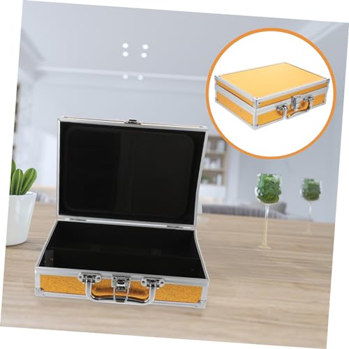 Gatuida Briefcase for Men Aluminum Alloy Case Portable Storage Container Lock Tool Box Organizer4