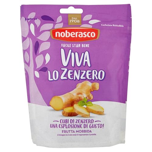 Noberasco Zenzero Zuccherato Disidratato Viva Lo Zenzero, 8 x 200g