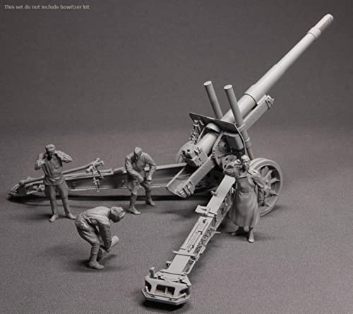 Kit Modelo de Figura de Resina 1:35 Tripulación de Artillería Rusa miniatura 2