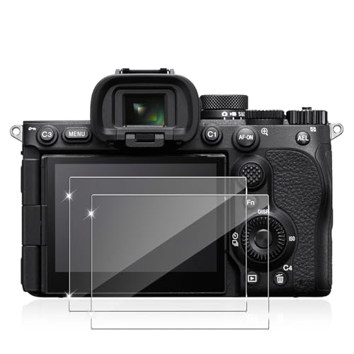 QULLOO Protector de Pantalla para Sony Alpha A7V / A7 V, 2 Piezas 9H Dureza Cristal Templado, HD Resistente Anti Arañazos Vidrio Templado Cobertura Completa Duradera Película Protector