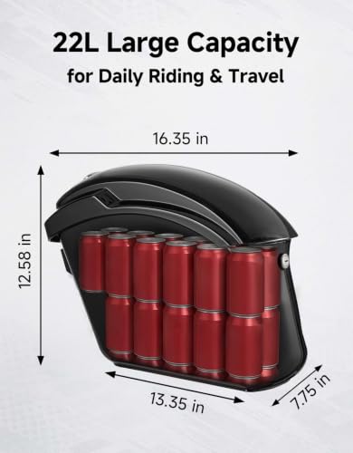 KEMIMOTO Impact-Resistant Hard Saddlebags