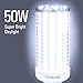 Fuxury 50W LED Corn Light Bulb, 500W Equivalent and 5000 high Lumen led Bulb 240 LED Beads Super Bright Daylight White E26/A19 Base (2 Pack