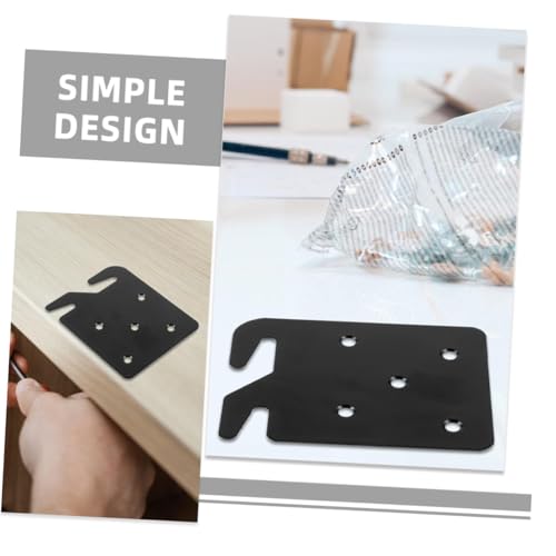 Support de rail de lit robuste Vosarea en fer forgé pour fixation durable