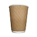 Produktbild Branded 100 X 12oz/360ml Kraft Triple Ummauerten Einweg Papier Welle Becher - Braun, 1 - Pack