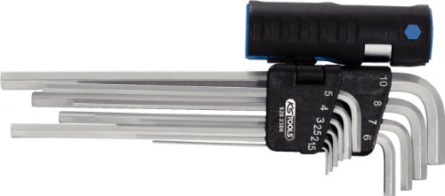 Ks Tools 920.2300 Serie Di Chiavi Maschio Esagonali Piegate 3In1.10Pz.1.5-10Mm