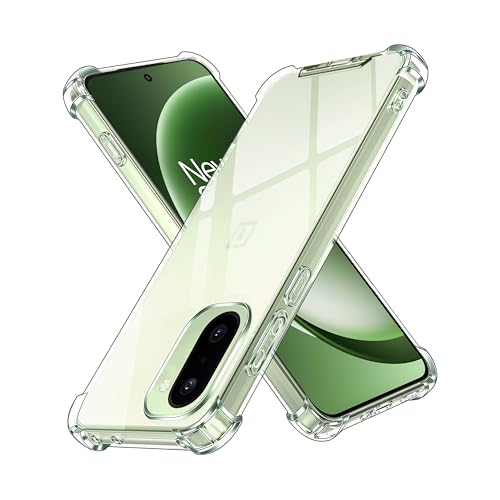 Image of CEDO Cover for OnePlus 15R (5G) | Camera Protection Shockproof Bumper-Edge | 360 Degree Protection Acrylic Crystal Clear TPU+PC | Transparent Back Case Backcover (Transparent)