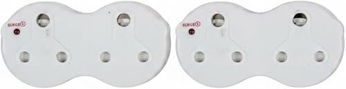 3-Socket 16A Surge Protector Power Adaptor - 2 Pack