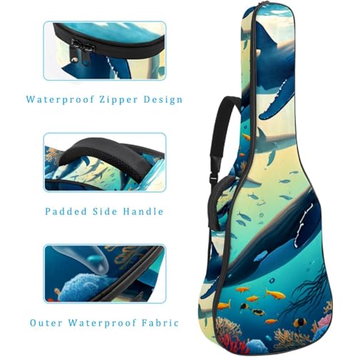 Housse guitare acoustique 101,6 cm imperméable avec sac de protection - 4