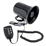 Nombre del modelo: KX-5006 Cikuso 100W Bocina Fuerte de 6 Tonos de Sonido Altavoz de Vehículo Camión Coche Auto Motocicleta Sirena de Alarma de Advertencia Altavoz Bocina de Ambulancia de Bombero de Policía