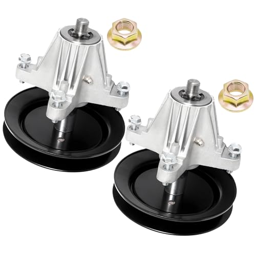 JYLEYJ 42" 60" Mower Deck Spindle Assembly 918-04822A 918-04822B Fits for Cub Cadet RZT 42 LTX1040 LTX1042 CC30 MTD LT1500 Troy Bilt Super Bronco Pony TB30 MTD Craftsman LT1500 Parts (2 Pack) by JYLEYJ - Used condition - US$31.19