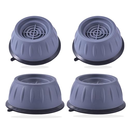 Soporte Lavadora, 4 Piezas Universal Soporte Lavadora Secadora con Almohadilla de Goma, Antivibracion Lavadora para Lavadoras y Secadoras, Patas Lavadora Antivibracion