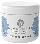Arnica 35 – Arnica Cream Refreshing Effect, 250 ml, with 35% Organic Extracts, Provides Relief to Muscles, Joints, Neck, and Back, Massage Cream with Peppermint and Eucalyptus, Made in Italy