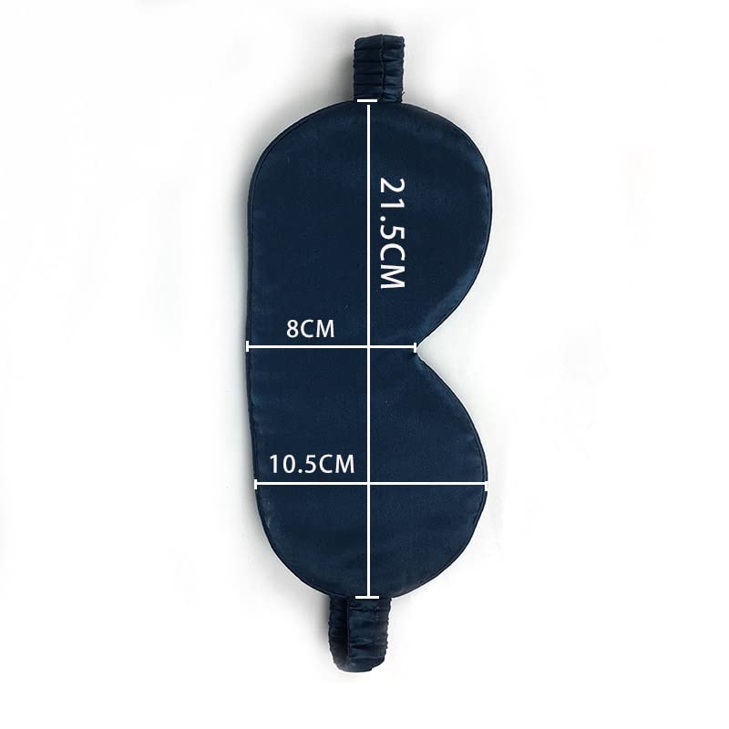 Schlafmaske aus Seide, weicher Satin, Augenbinde, elastischer Riemen, Nacht-Augenschutz, Reisenickerchen for Damen und Herren (Color : E)