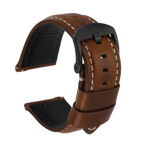 Bracelet montre cuir à libération rapide pour adapter votre style du bureau au week-end