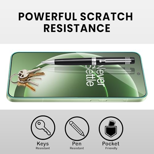 Image of ArmourPro Tempered Glass for OnePlus 15R - 9H Anti Scratch Screen Protector, Edge to Edge Coverage, HD Clarity, Smooth Touch, Case Friendly | Black, Pack of 2