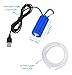 Useekoo USB Aquarium Air Pump, Ultra Durable & Quiet USB Nano Air Pump, Small Air Bubbler for Aquarium Fish Tank with Air Stone and Silicone Tube - Dark Blue