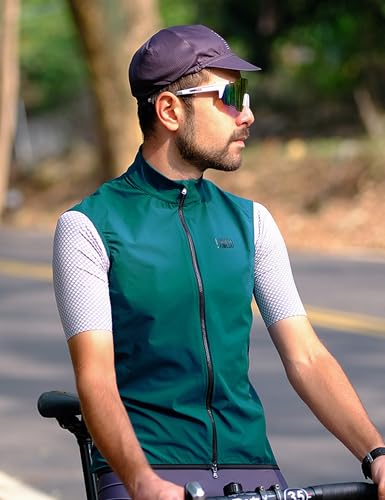 LAMEDA Jaqueta de ciclismo masculina Softshell à prova de vento, sem mangas, leve, respirável, embal