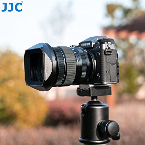 JJC Parasol cuadrado de metal con tapa deslizante para lente Fujifilm XF 16-80 mm f/4 R OIS WR, XF 16-55 mm F2.8 R LM WR II (negro) - imagen 8