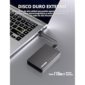 Disco Duro Externo Portátil Ultra Delgado 500GB HDD Disco Duro USB 3.0 SATA