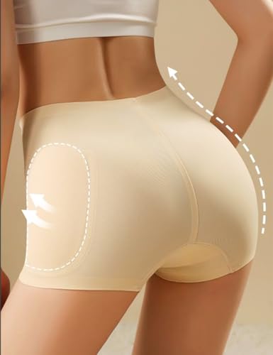 Seamless Hip Enhancer Shapewear Body Shaper Booty Padded Tummy Control Shorts Removable Pads for Women3