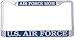 Air Force Mom US Air Force License Plate Frame (Chrome Metal)