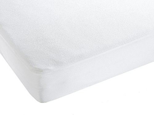 ZOLLNER Matratzenschoner 90 x 200 cm, wasserdicht, verrutscht Nicht, weiß