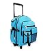 Everest Deluxe Wheeled Backpack, Turquoise, One Size