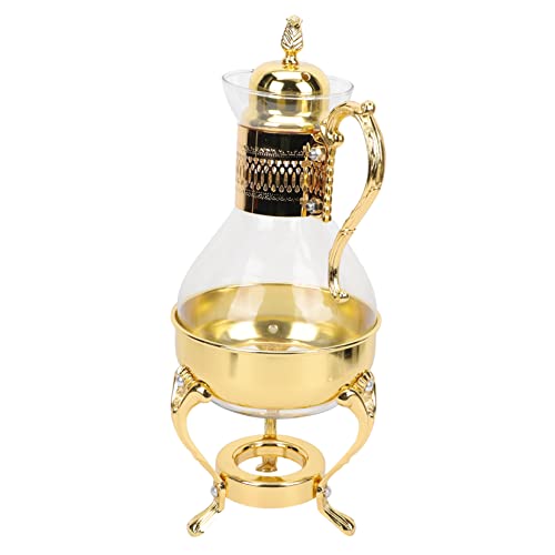 KOMBIUDA Glass Coffee Serving Pot Elegant Vintage Design Ergonomic Handle Durable for Home and Office Use present for Coffee Lovers