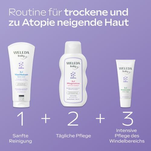 WELEDA Bio Baby Derma Weiße Malve Pflegelotion- Naturkosmetik Feuchtigkeitspflege Bodylotion zur Beruhigung und intensiven Pflege von… – Ansicht 8