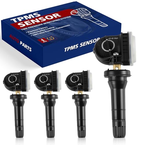 VELDUROVEL Pre-Programmed Tire Pressure Monitoring Sensor 315MHz TPMS Sensor Compatible with Ford 2016-2021 Edge 2015-2017 Explorer 2016 2017 F150 Fusion for:-Mustang 2015-2017 Set of 4 F2GZ1A189A