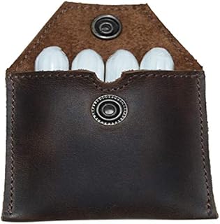 Hide & Drink, Rustic Leather Tampon Case, Condom Holder Pouch, Secret Stash Handmade Includes 101 Year Warranty :: Bourbon Brown