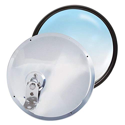 Espejo convexo ajustable RoadPro RP-20SOS de acero inoxidable de 7.5" con perno descentrado