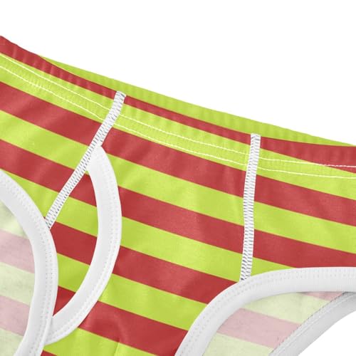 Red Grass Green Stripe Toddler Boy's Underwear 2T4