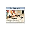 ZY457 18 Inch Economy Carpet Stretcher Knee Kicker with Protective Buffer Pad, Black