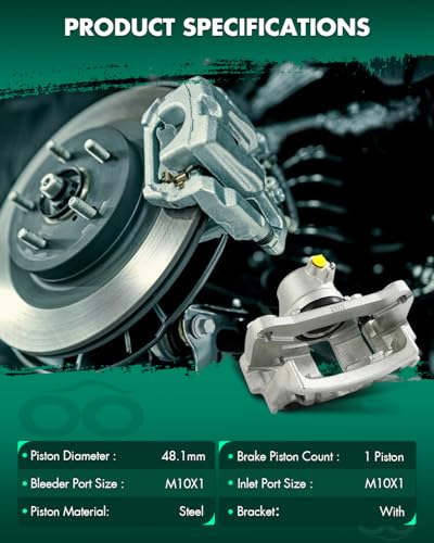 Image of SCITOO - Rear Left Disc Brake Caliper Assembly w /Bracket For Lexus,For Toyota Models - For 4Runner 2010-2023,For GX460 2010-2023,For GX470 2003-2009,For Sequoia 2001-2007 19B2737