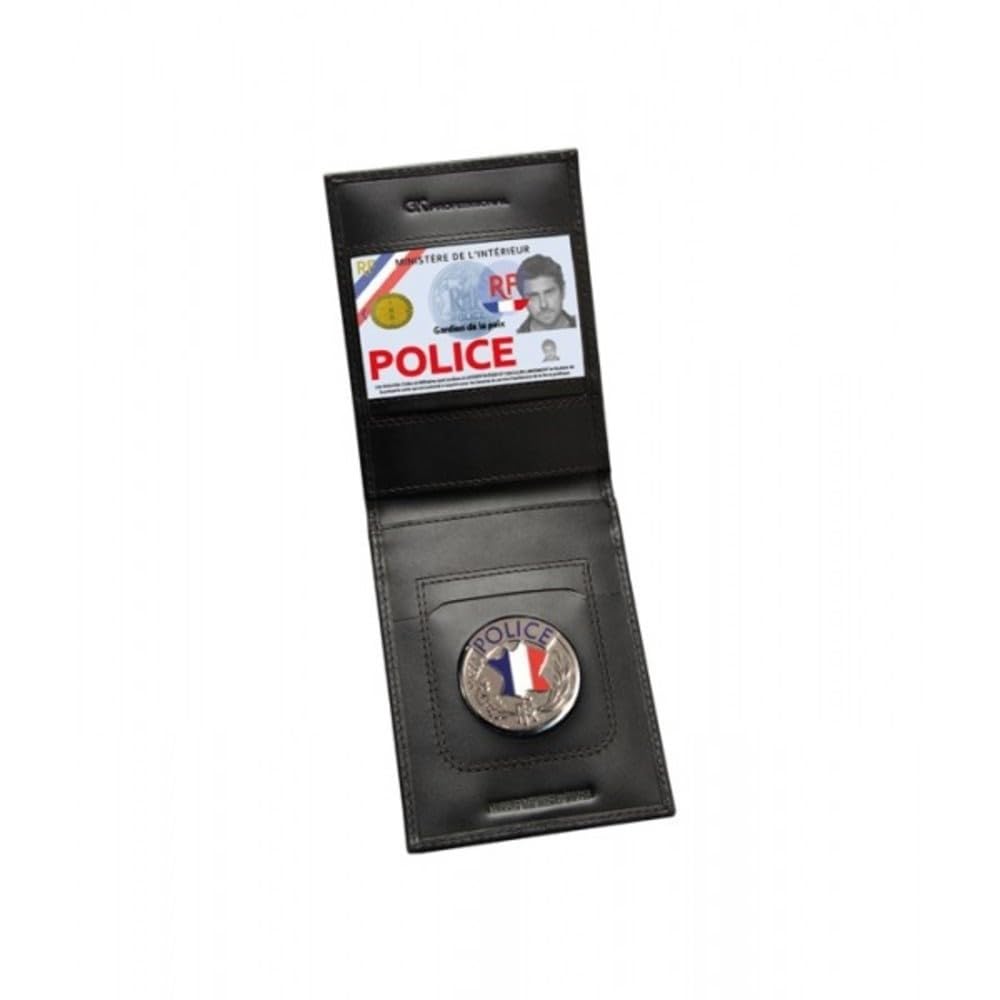Porte carte forces de l'ordre Vertical 2 volets