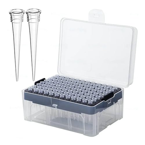 10ul Pipette Tips - Universal Pipette Tips?with Box RNase/DNase Free & Pyrogen Safe, (96 Tips/Rack)