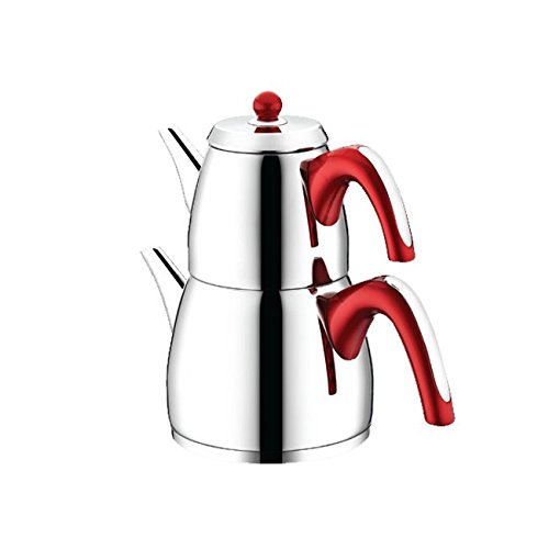 Juego de tetera turca Samovar de acero inoxidable 18/10 (ECE)