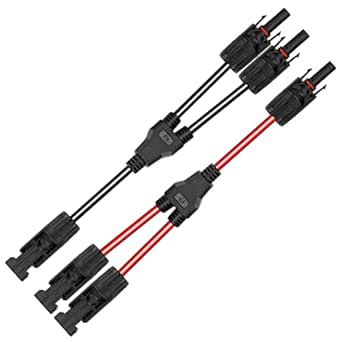 MC4 Zonnepaneel T-Splitter - Solar MC4 Connector - IP67 - 2 Male naar 1 Female 2 Female naar 1