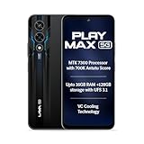 Lava Play Max 5G (Deccan Black, 6+6*GB RAM, 128GB Storage)|MTK D7300 Processor-700K+ Antutu| 6.72" FHD+ Display | 50MP Camera | UFS 3.1 Storage | 5000mAh Battery-33W Fast Charging | 4K@
