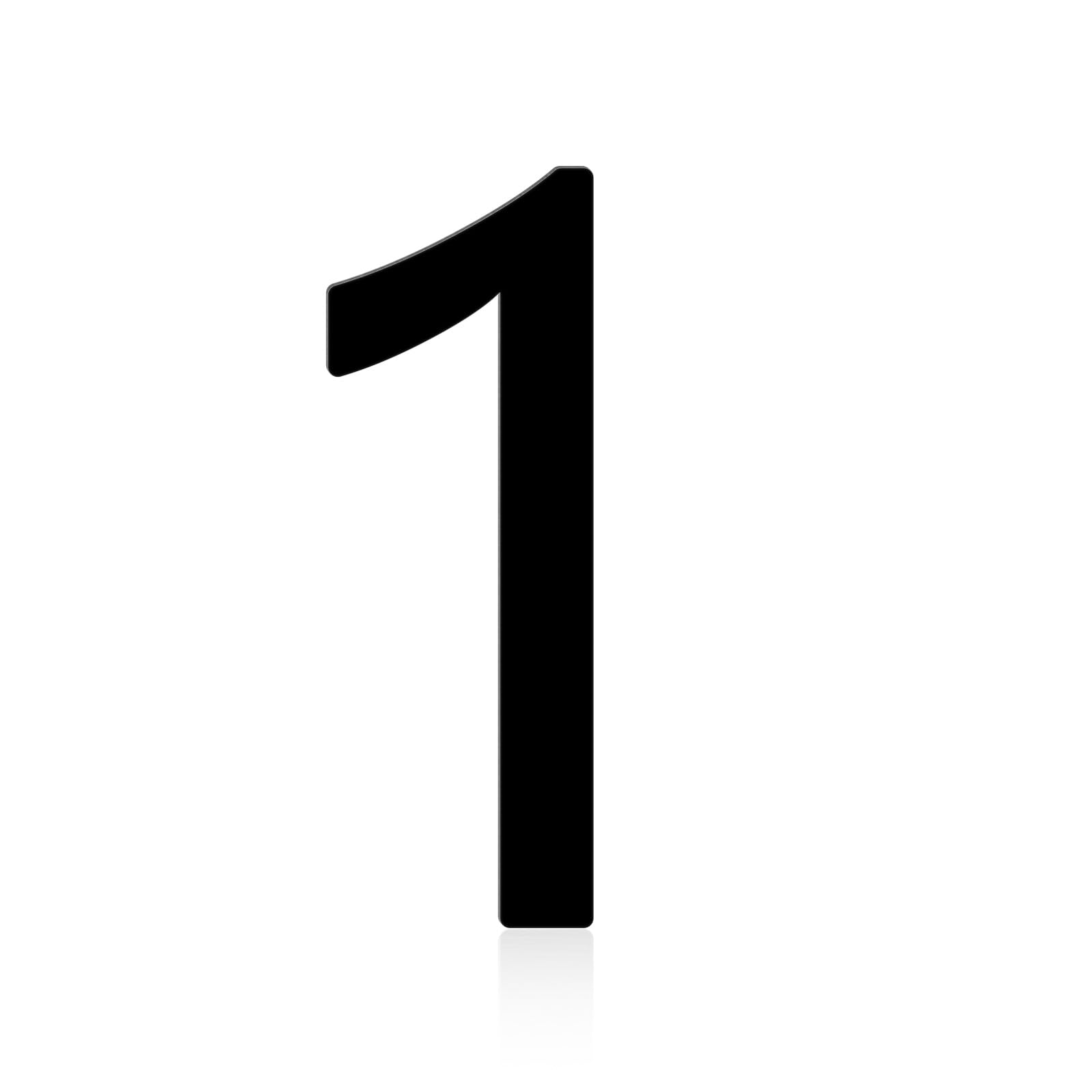 3 Inch Metal Letters, Black Stainless Steel House Address Mailbox Numbers, Perfect for Home Address Plaques, Door Signs, Office Labels, Custom DIY Crafts Homemade Projects, and Modern Decor(Number 1)