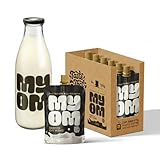 MYOM - Barista Everyday Bundle - Makes 6 Litres - 6 Pouches x 130g - Plus Glass Barista Glass Bottle - Fortified with Calcium, Vitamin B12 & More - Low Sugar, Dairy Free, Plant-Based Milk Sachets