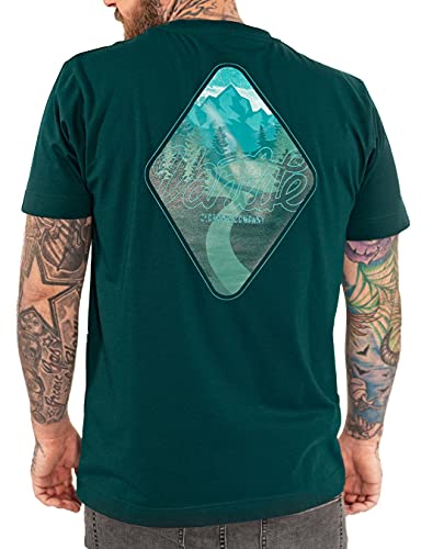 VanLife Men's Short-Sleeved T-Shirt Northway Logo Dark Petrol...