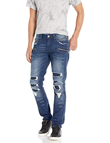 Rock Revival Men's Vaclars 203 Skinny Leg Jean, Dark Blue, 29