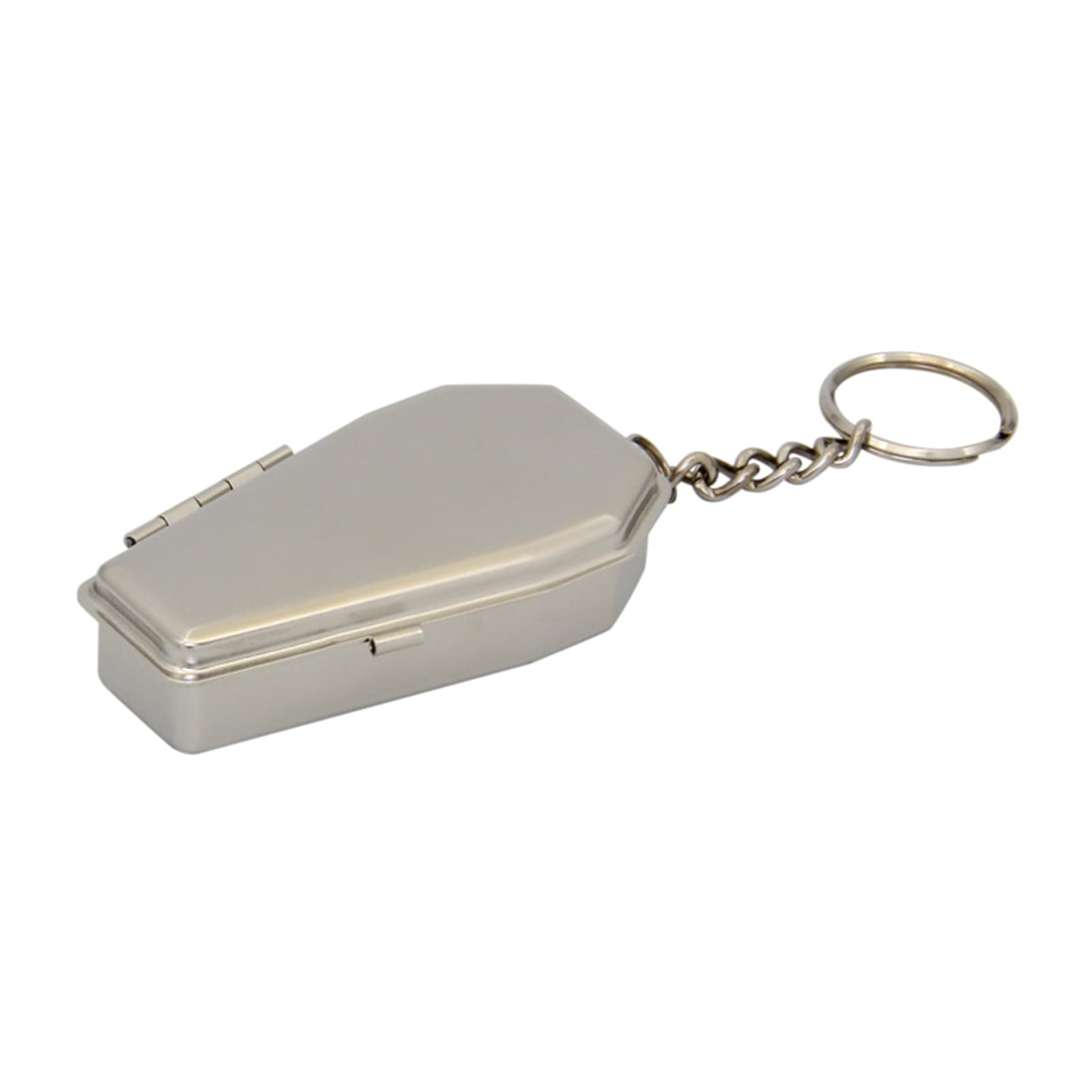 Xinsheinelry Coffin Ashtray with for Chain Accessories Tinplate Metal Portable Supplies Keychain Ashtray with Lid