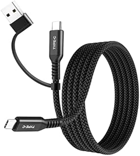 BASESAILOR USB Type C Charger Cable 3Pack(0.5/1/2M),Charging Power Cord for Kindle Fire HD 9th 10th 11th Generation,Samsung Galaxy A02s A03s,A12 A13,A21 A22 A23,A31 A32 A33,A40 A41 A42,A53 5G,Tab S8